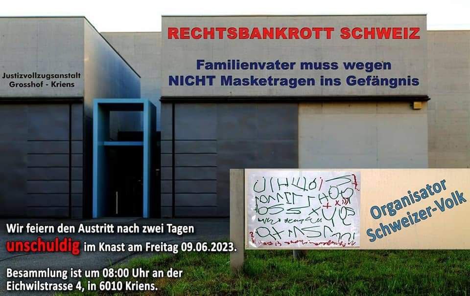 Aktion Rechtsbankrott Schweiz - 09.06.2023