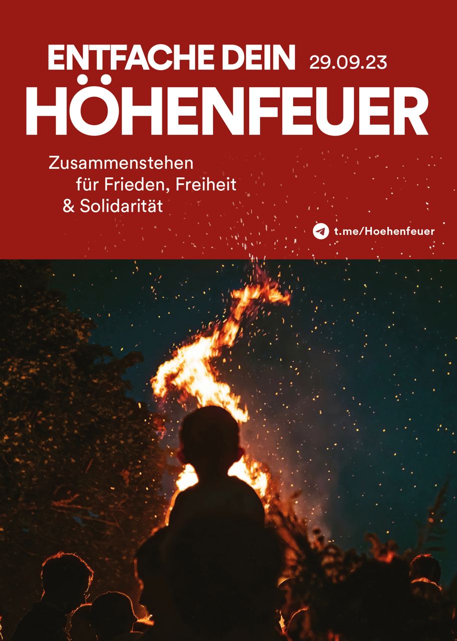 Entfache dein Höhenfeuer - Zusammenstehen für Frieden, Freiheit und Solidarität! - 29.09.2023