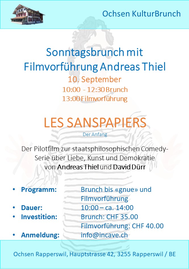 «Les Sans Papiers» - Sonntagsbrunch mit Filmvorführung - Andreas Thiel - 10.09.2023