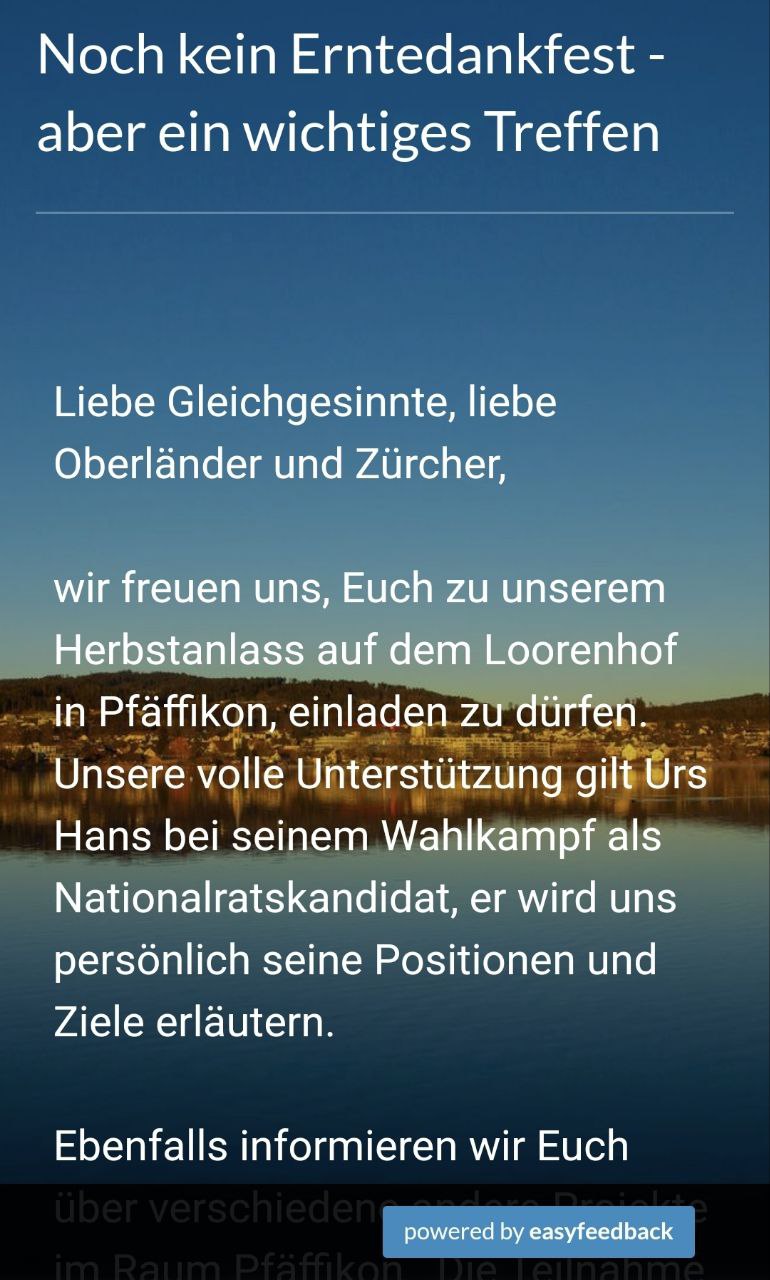 Noch kein Erntedankfest - aber ein wichtiges Treffen - 14.09.2023