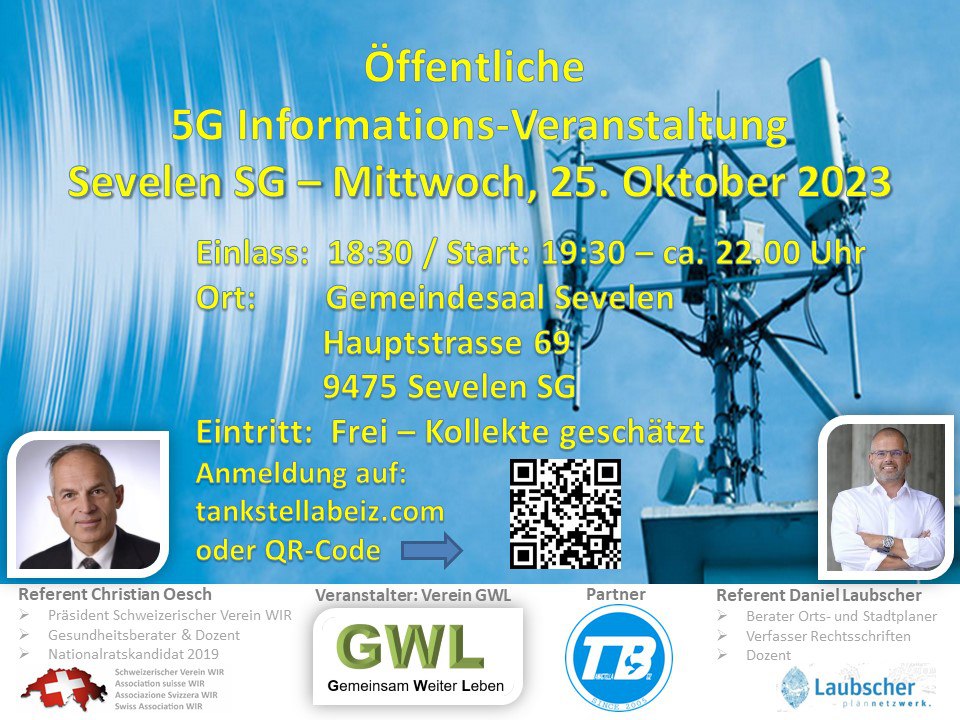 5G Informationsveranstaltung in Sevelen - 25.10.2023