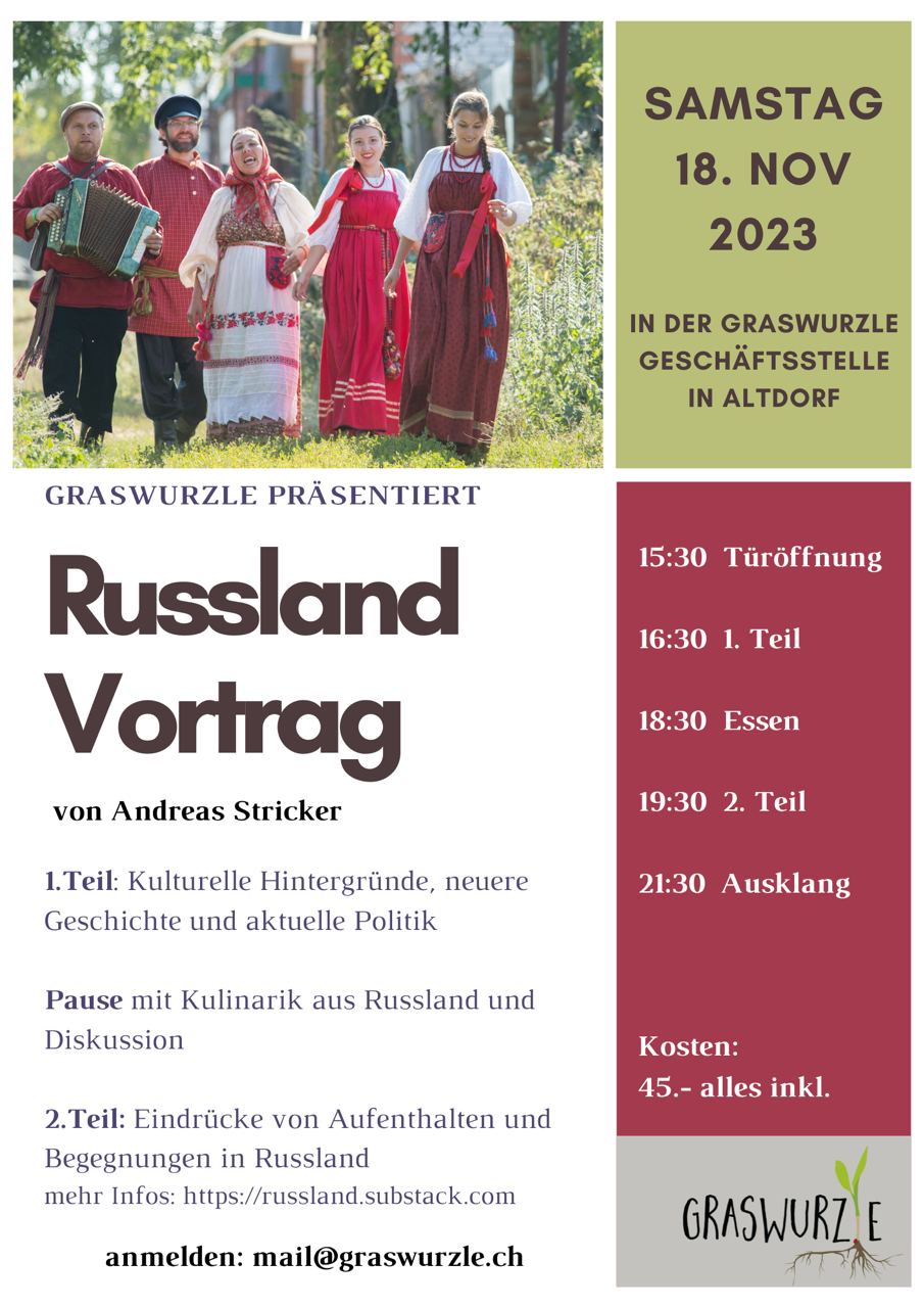 Graswurzle-Event: Russland Vortrag